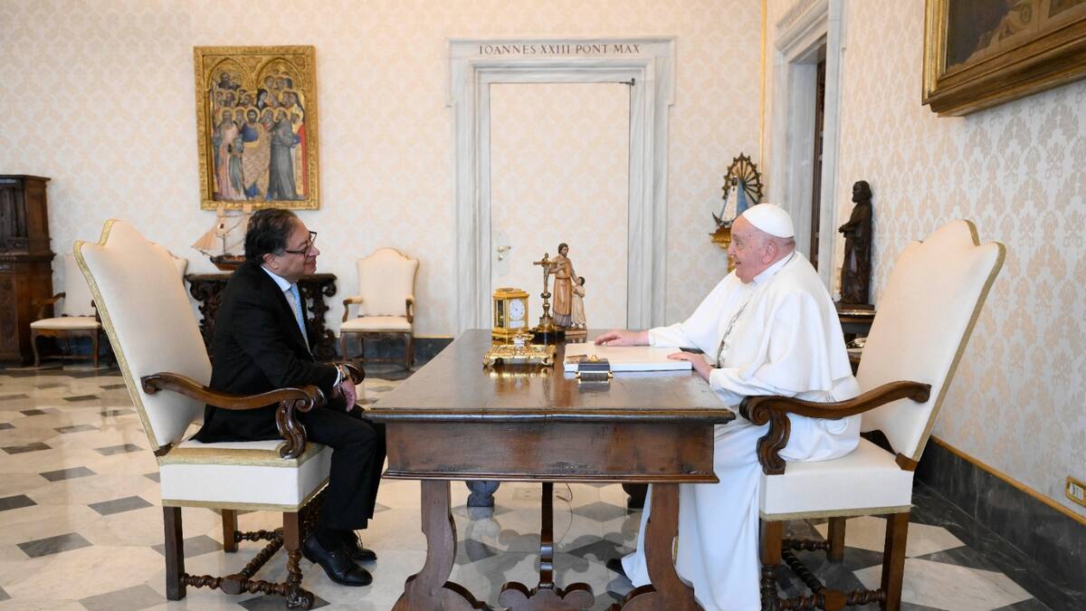 En fotos: así fue la reunión del presidente Gustavo Petro y el papa Francisco