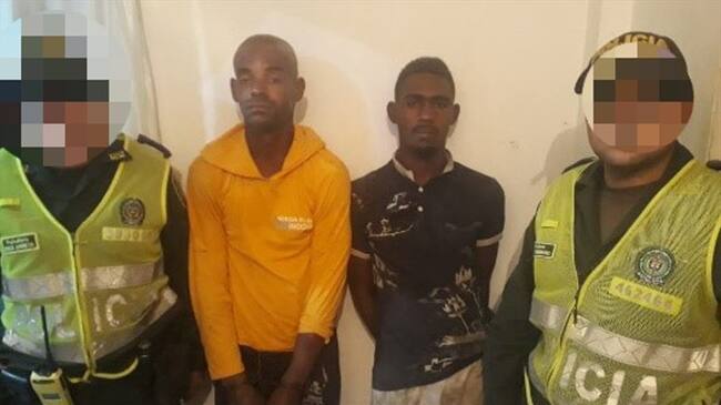 Jimmy Miranda y Luis Guillermo Ricardo fueron identificados por dos turistas como quienes, además de robarles sus pertenencias, habrían abusado sexualmente de una joven. Foto: Policía Nacional