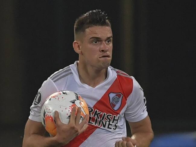 Gremio de Porto alegre haría una oferta por Rafael Santos Borré. Foto: NELSON ALMEIDA/POOL/AFP via Getty Images