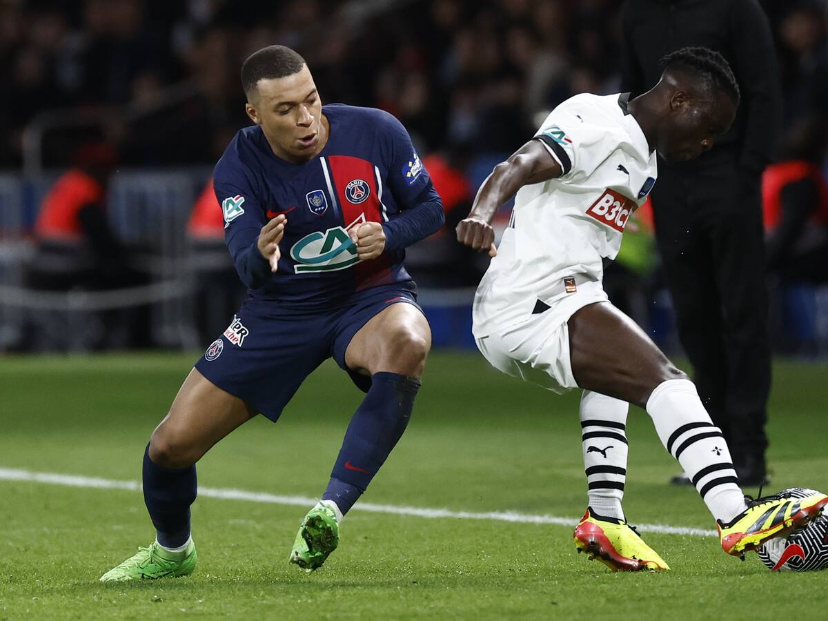 Mbappé metió al PSG a la final de la Copa de Francia tras vencer 1-0 al Stade Rennes