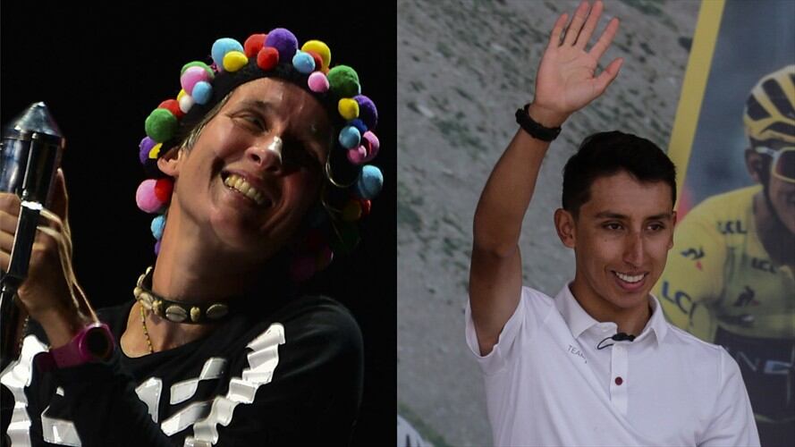 El ciclista subió el video a sus redes sociales. Foto: Colprensa y Getty Images