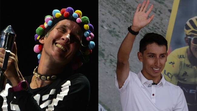 El ciclista subió el video a sus redes sociales. Foto: Colprensa y Getty Images