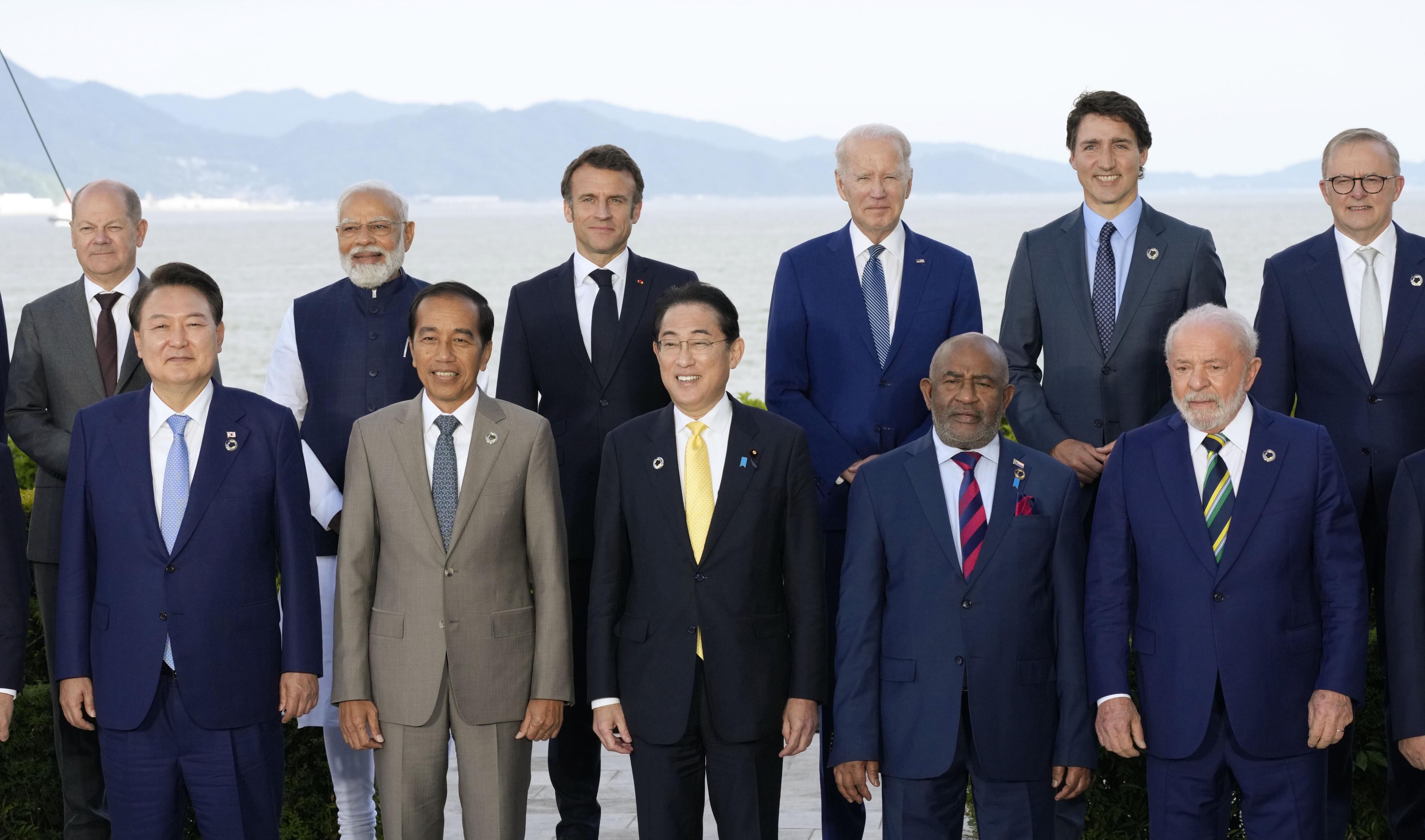 Líderes globales en el G7 | Foto: EFE