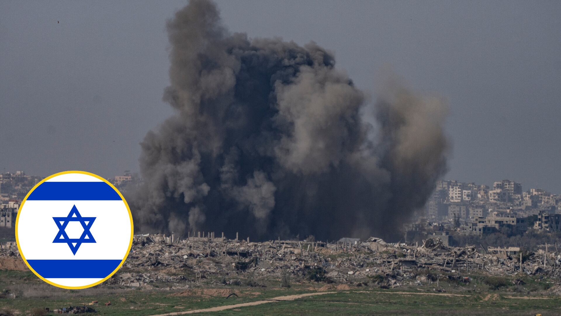 Explosion en Gaza. FOTo: Ilia Yefimovich/picture alliance via Getty Images