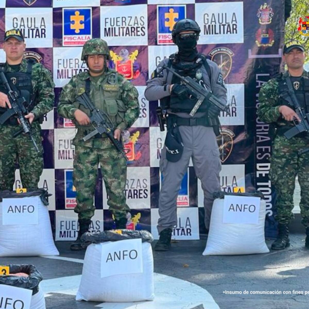 Encuentran en Bogotá caleta con material para explosivos: pertenecería a disidencias