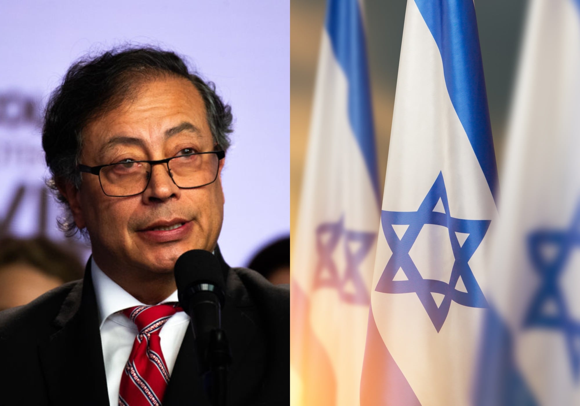 Gustavo Petro e Israel. Foto:  (Photo by Sebastian Barros/NurPhoto via Getty Images) / Getty Images