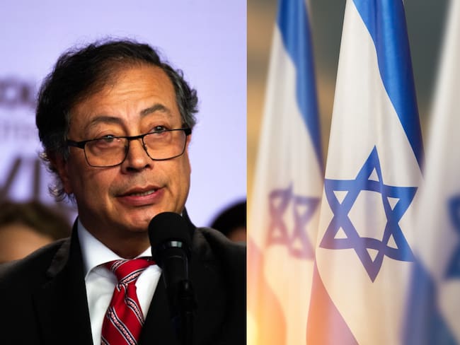 Gustavo Petro e Israel. Foto: (Photo by Sebastian Barros/NurPhoto via Getty Images) / Getty Images