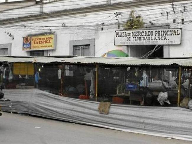 Plaza de mercado de Floridablanca. Foto: Suministrada.