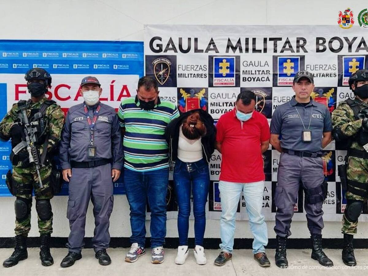 Capturan a implicados en secuestros y robos a comerciantes en Boyacá