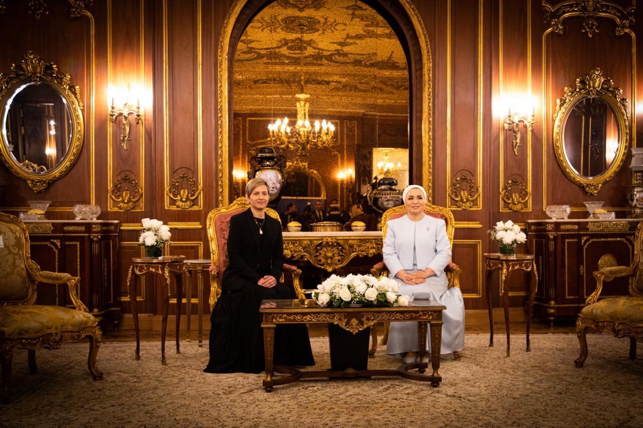 Verónica Alcocer en Egipto. Foto: Presidencia