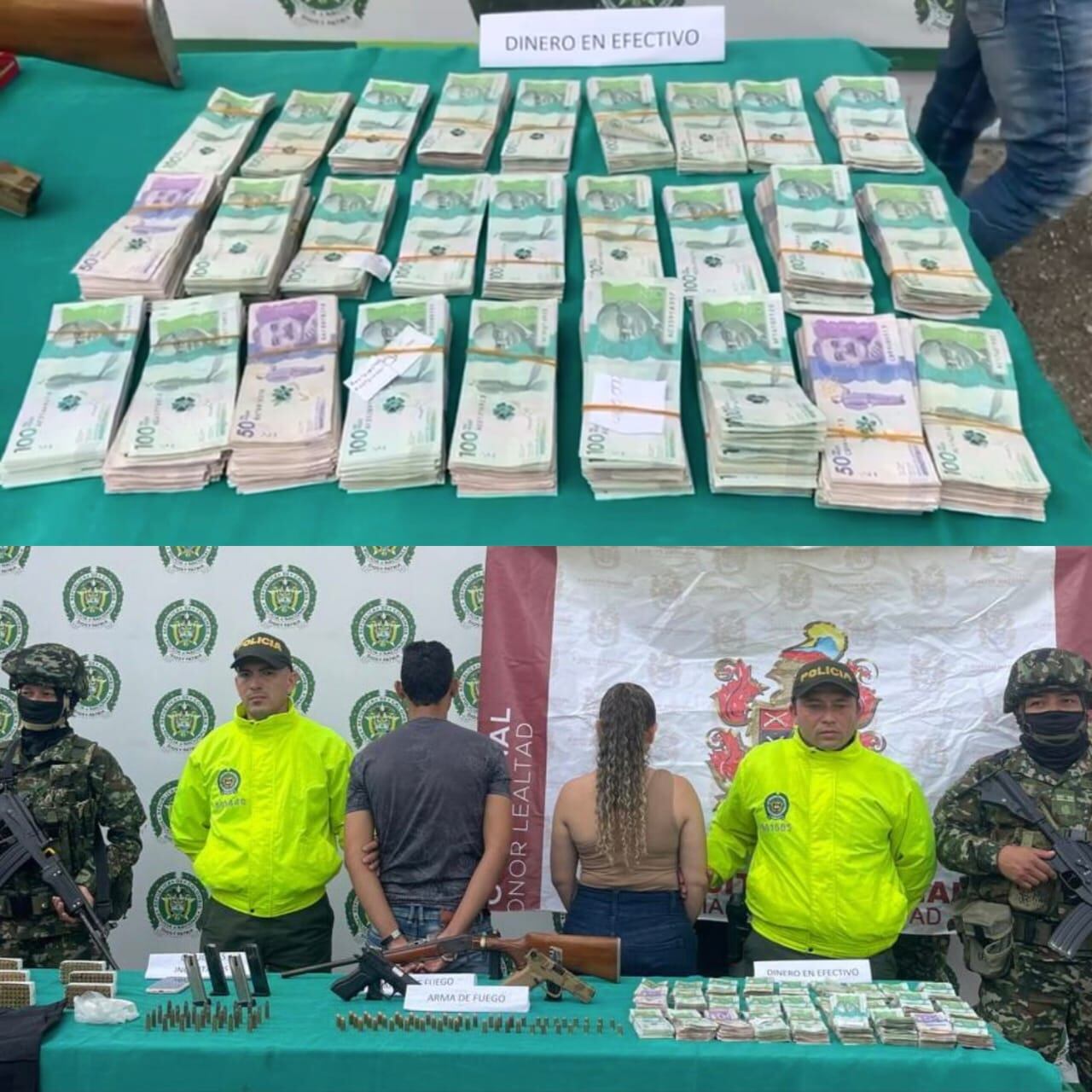 Presuntos integrantes el ELN capturados en El Carmen / Foto: Cortesía