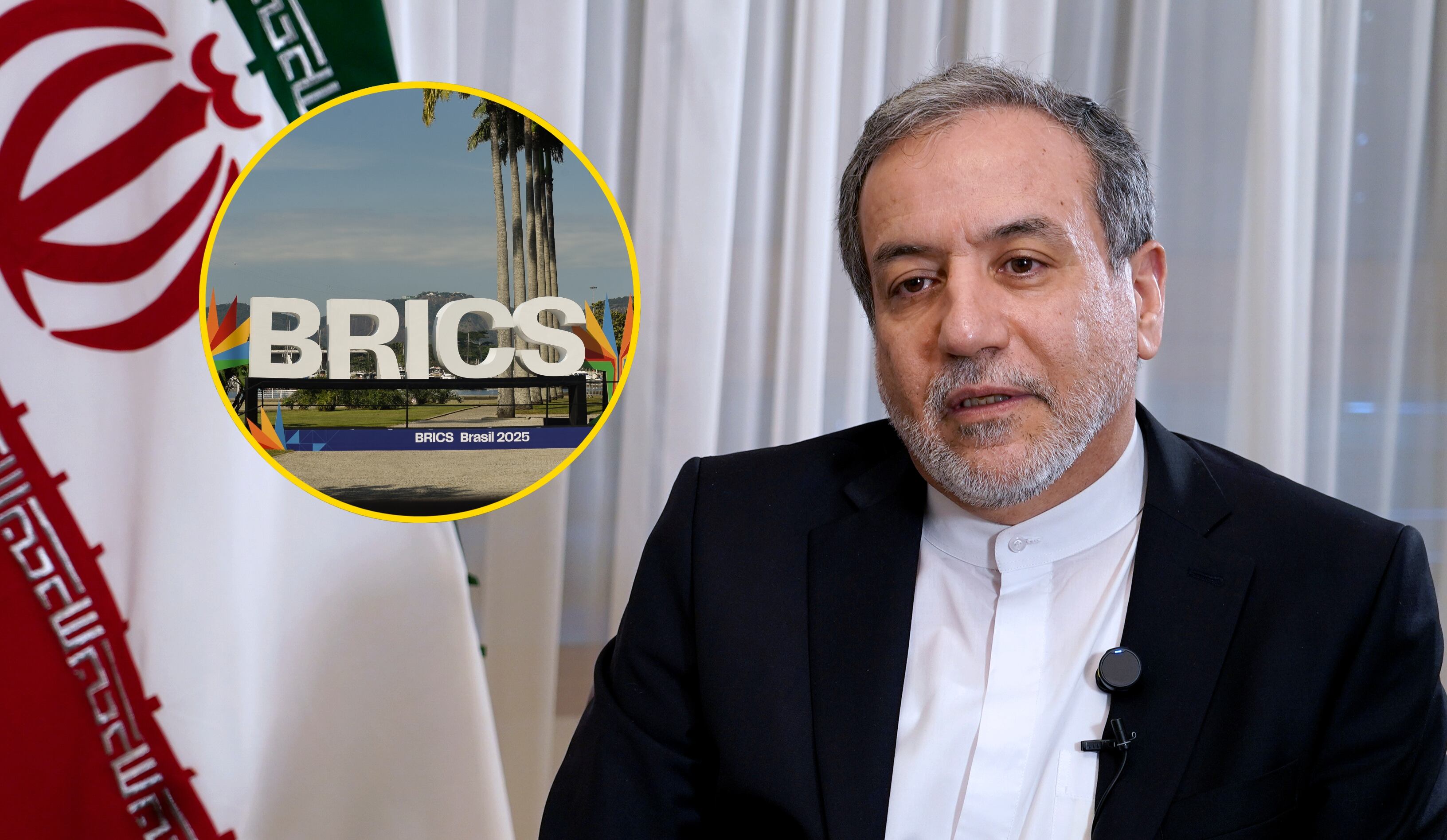 Ministro iraní de Exteriores, Abás Araqchí. Foto: EFE/ Jorge Jerónimo y Fabio Teixeira/Anadolu via Getty Images. 