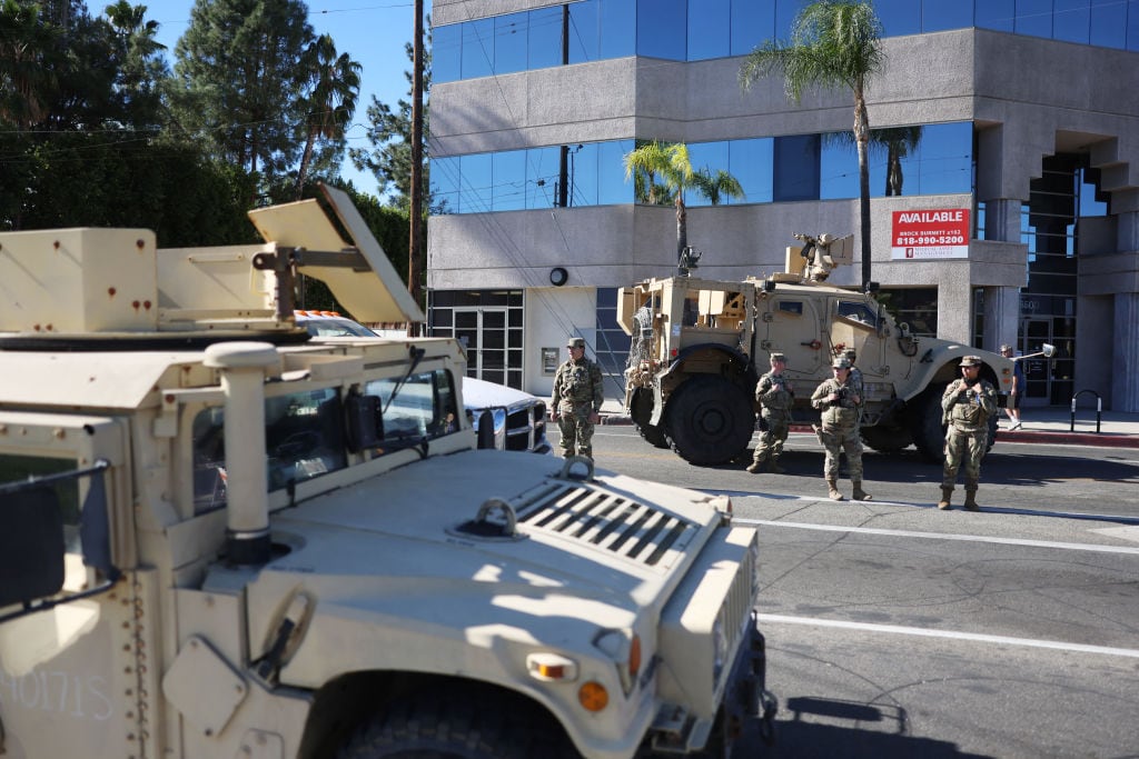 Miembros de la Guardia Nacional. I Foto: DAVID SWANSON/AFP via Getty Images.