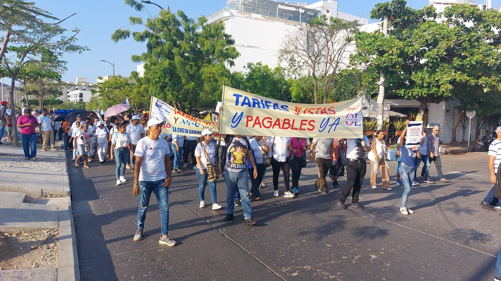 Protesta en contra de Air-e/ Gissell Campo