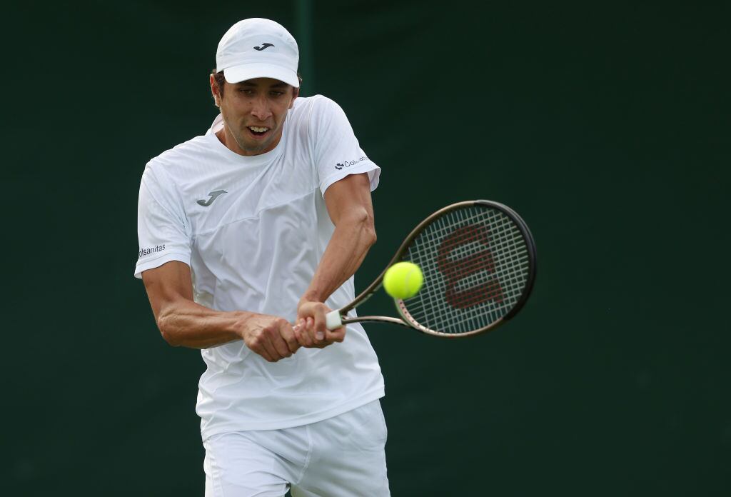 Tenista colombiano Daniel Elahi Galán en Wimbledon 2022. (Photo by Julian Finney/Getty Images)