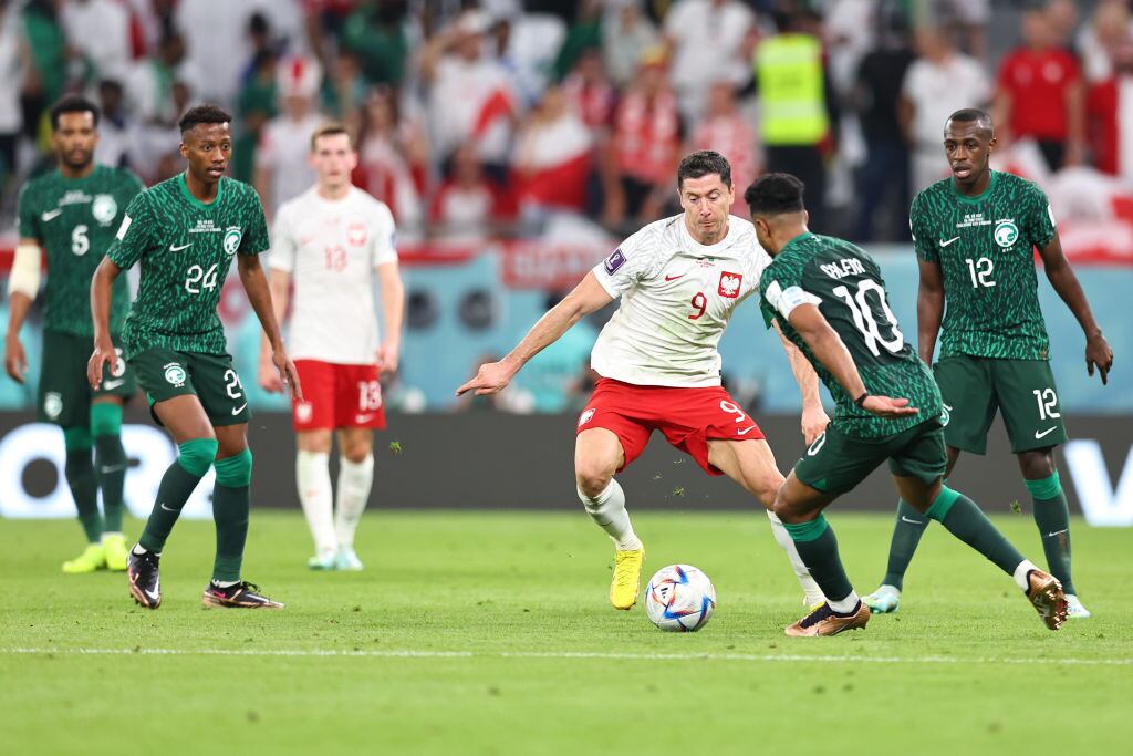 Polonia vs Arabia Saudita. Foto: Getty Images.