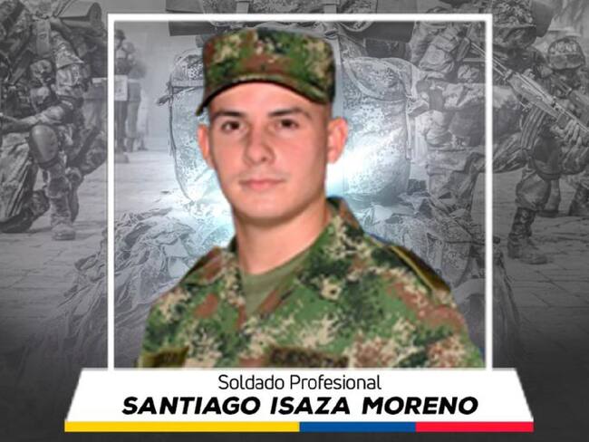 Soldado profesional Santiago Isaza Moreno. Foto: Ejército.