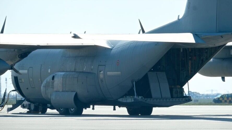 "Ya llegaron los dos Hércules C-130", señalaron fuentes de la Cancillería argentina.. Foto: Getty Images