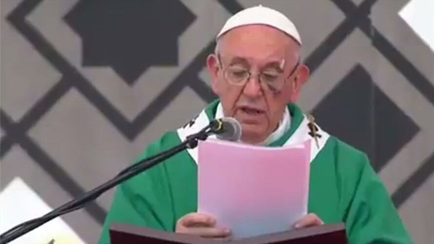 Papa Francisco en Cartagena. Foto: La Wcon Julio Sánchez Cristo