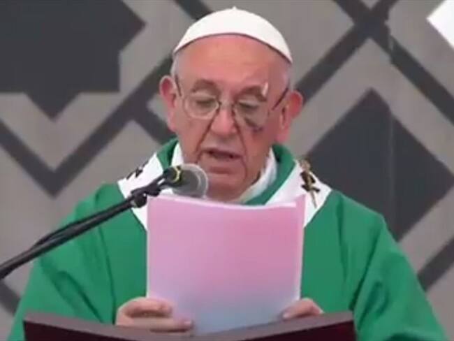 Papa Francisco en Cartagena. Foto: La Wcon Julio Sánchez Cristo