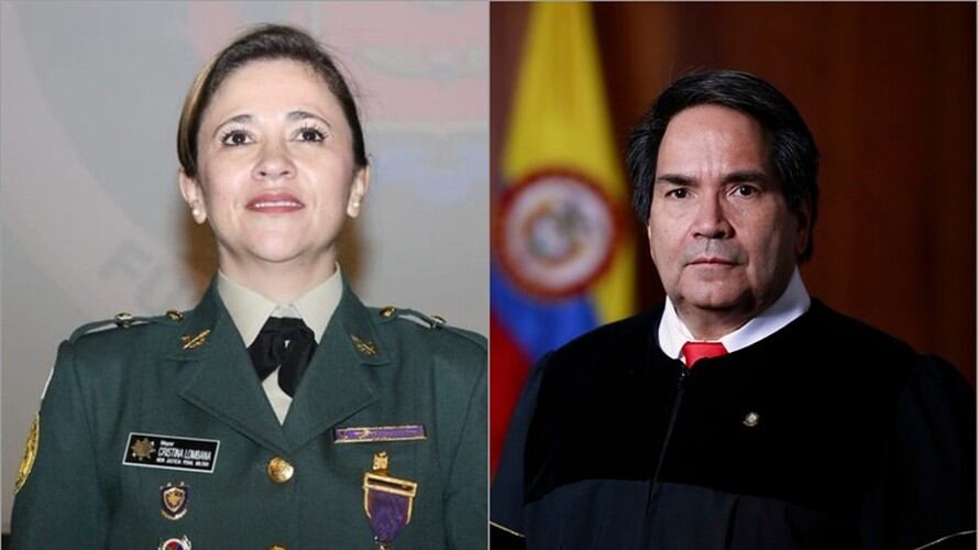 Los magistrados Cristina Lombana y Eyder Patiño. Foto: Colprensa