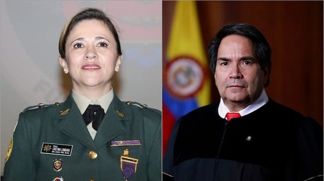 Los magistrados Cristina Lombana y Eyder Patiño. Foto: Colprensa