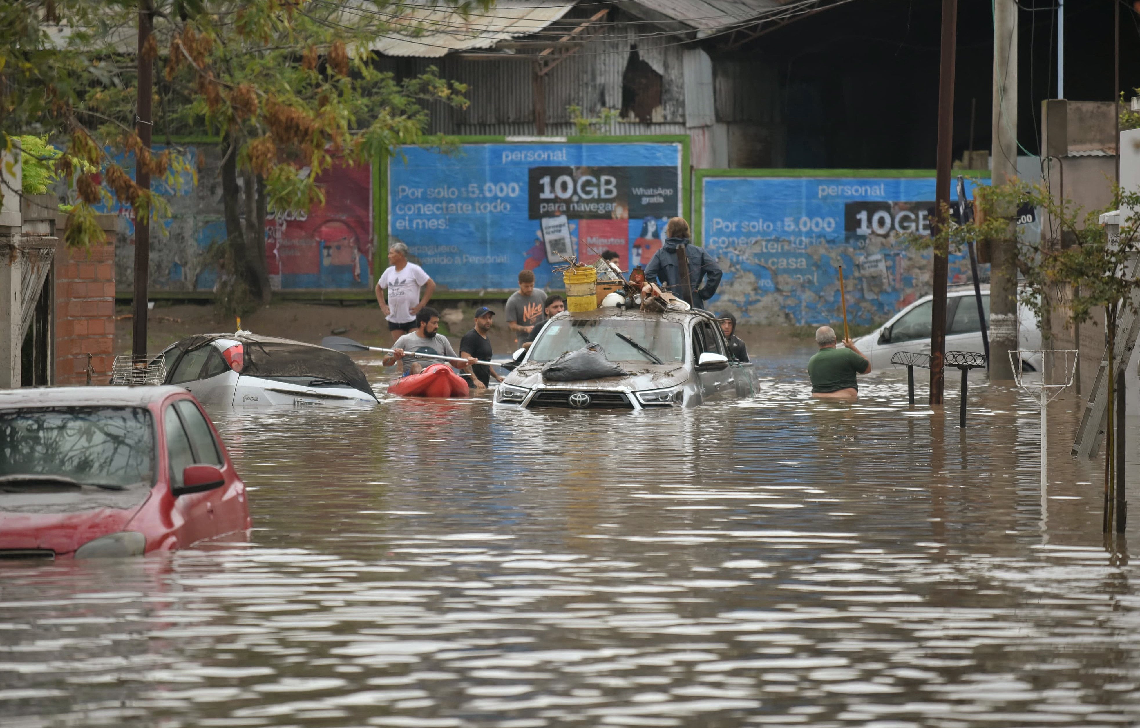 Inundaciones en Argentina. Foto: PABLO PRESTI/AFP via Getty Images.