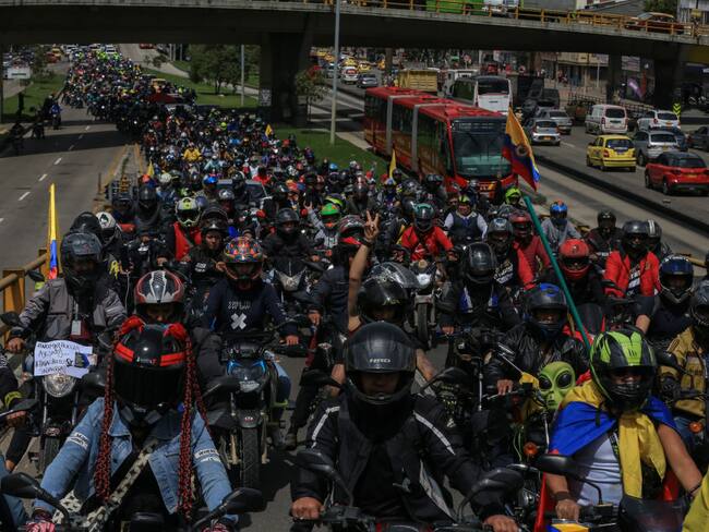 Motos en Bogotá Colombia imagen de referencia. Foto: Juancho Torres/Anadolu Agency via Getty Images.