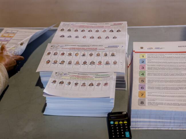 Jornada electoral en Ecuador. Foto: Colprensa.