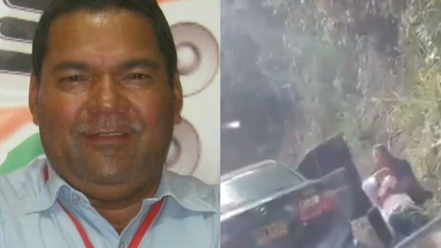 El locutor y director de la emisora comunitaria Cafetal Estéreo, Edgardo José Carreño, presuntamente agredió a una mujer. Foto: Captura de video