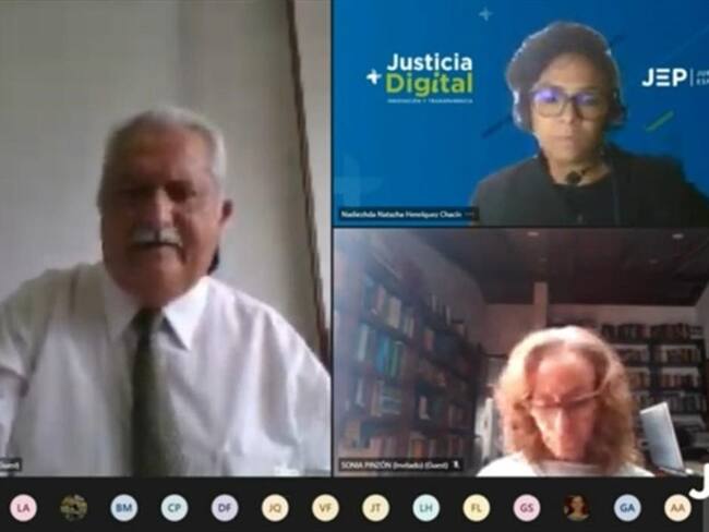 General (r) del Río negó haber participado en victimización de Unión Patriótica en Urabá. Foto: Cortesía: JEP