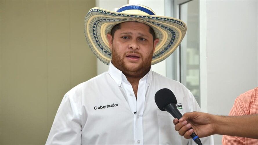 El mandatario reaccionó ante el anuncio del presidente Iván Duque, de retirar el proyecto de reforma tributaria. Foto: prensa Gobernación de Córdoba.