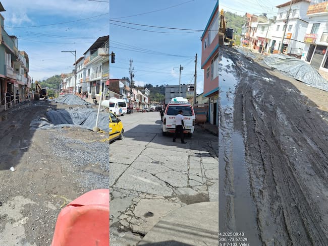 Comerciantes y ciudadanos de Vélez, Santander, afectados por incumplimientos en proyecto