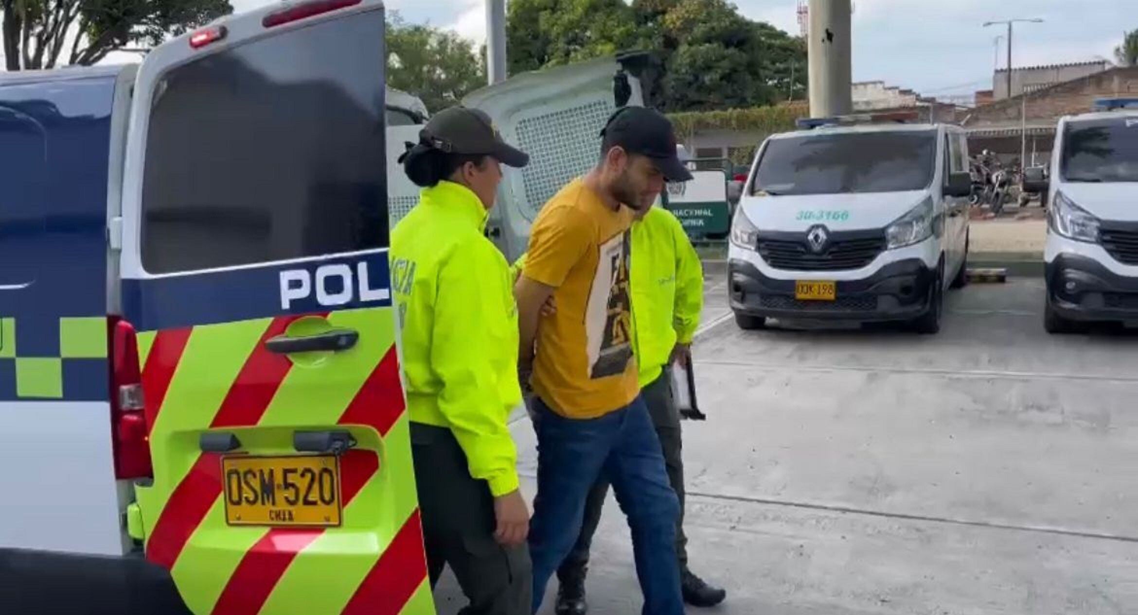 El implicado fue imputado por la Fiscalía por el delito de Feminicidio agravado y enviado a prisión. Foto: Policía.  