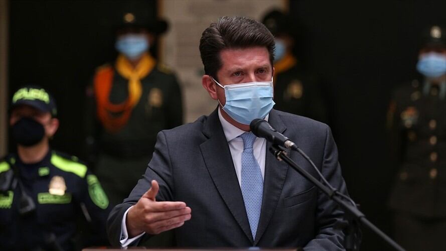 El ministro de Defensa, Diego Molano, desmiente una posible filtración de información dentro de la seguridad del presidente Iván Duque. Foto: Colprensa