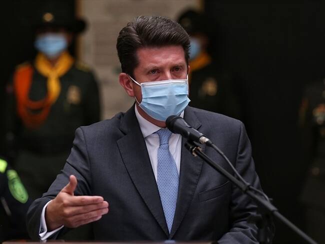 El ministro de Defensa, Diego Molano, desmiente una posible filtración de información dentro de la seguridad del presidente Iván Duque. Foto: Colprensa