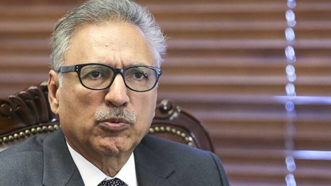 El presidente de Pakistán, Arif Alvi. Foto: Agencia Anadolu