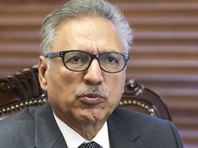 El presidente de Pakistán, Arif Alvi. Foto: Agencia Anadolu