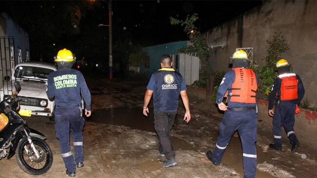 Activan alertas por temporada de lluvias en Santa Marta. Foto: Cortesía Alcaldía de Santa Marta