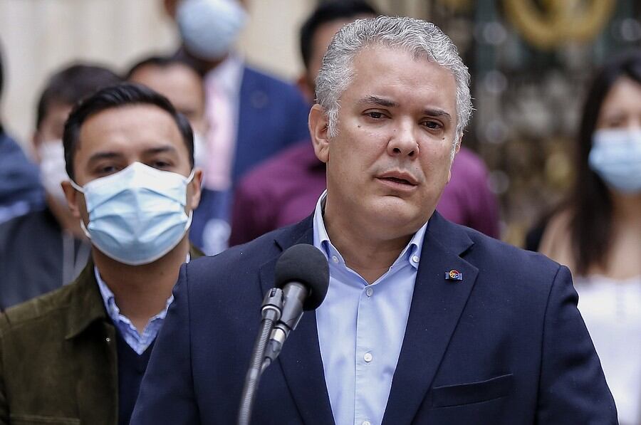 El presidente de Colombia, Iván Duque, invitó a los colombianos a vacunarse contra el COVID-19. Foto: Colprensa