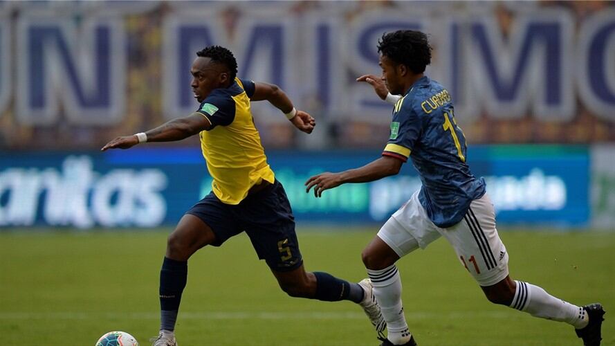 Selección Colombia vs. Ecuador. Foto: EFE