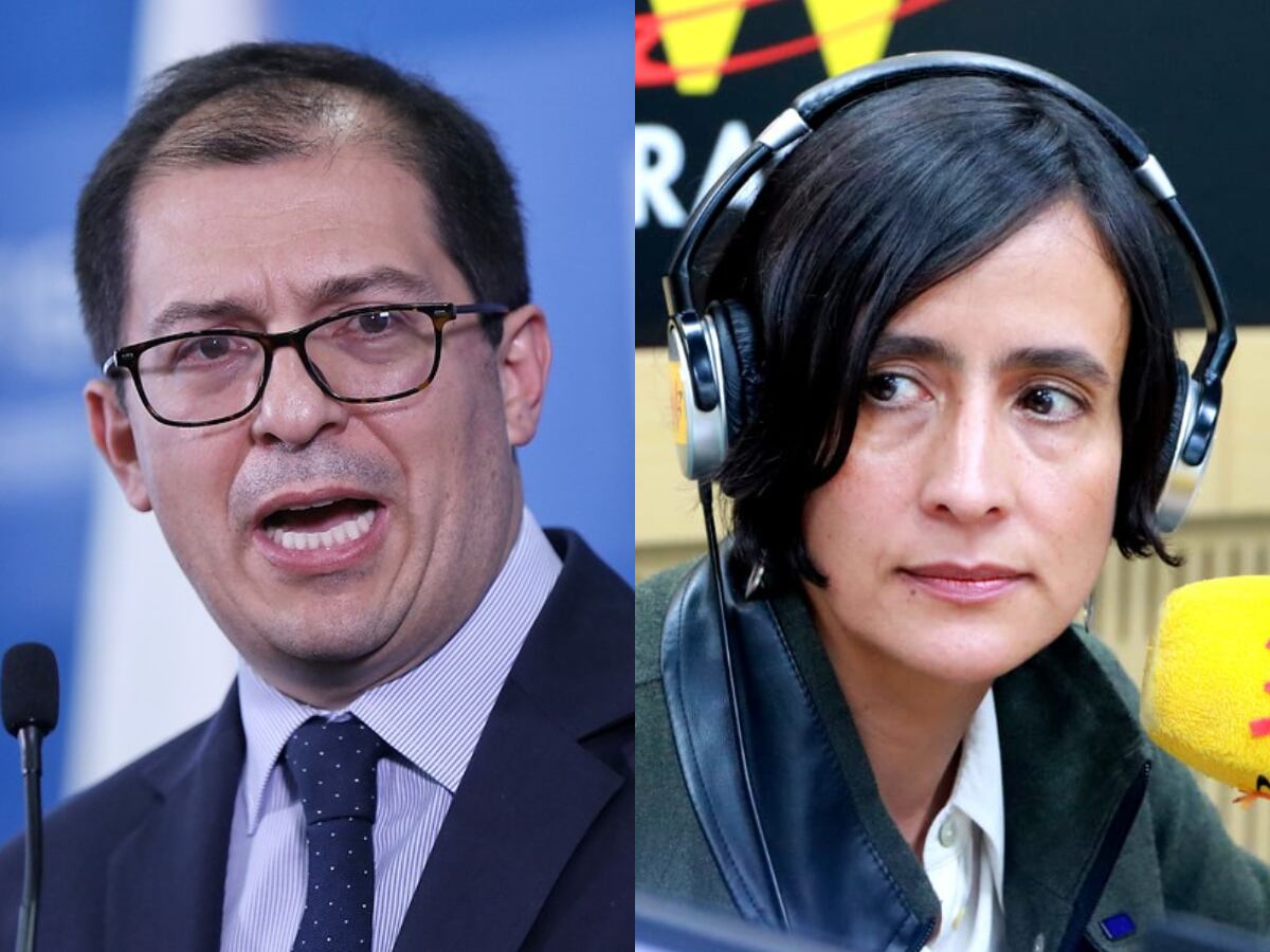 Francisco Barbosa y Susana Muhamad.