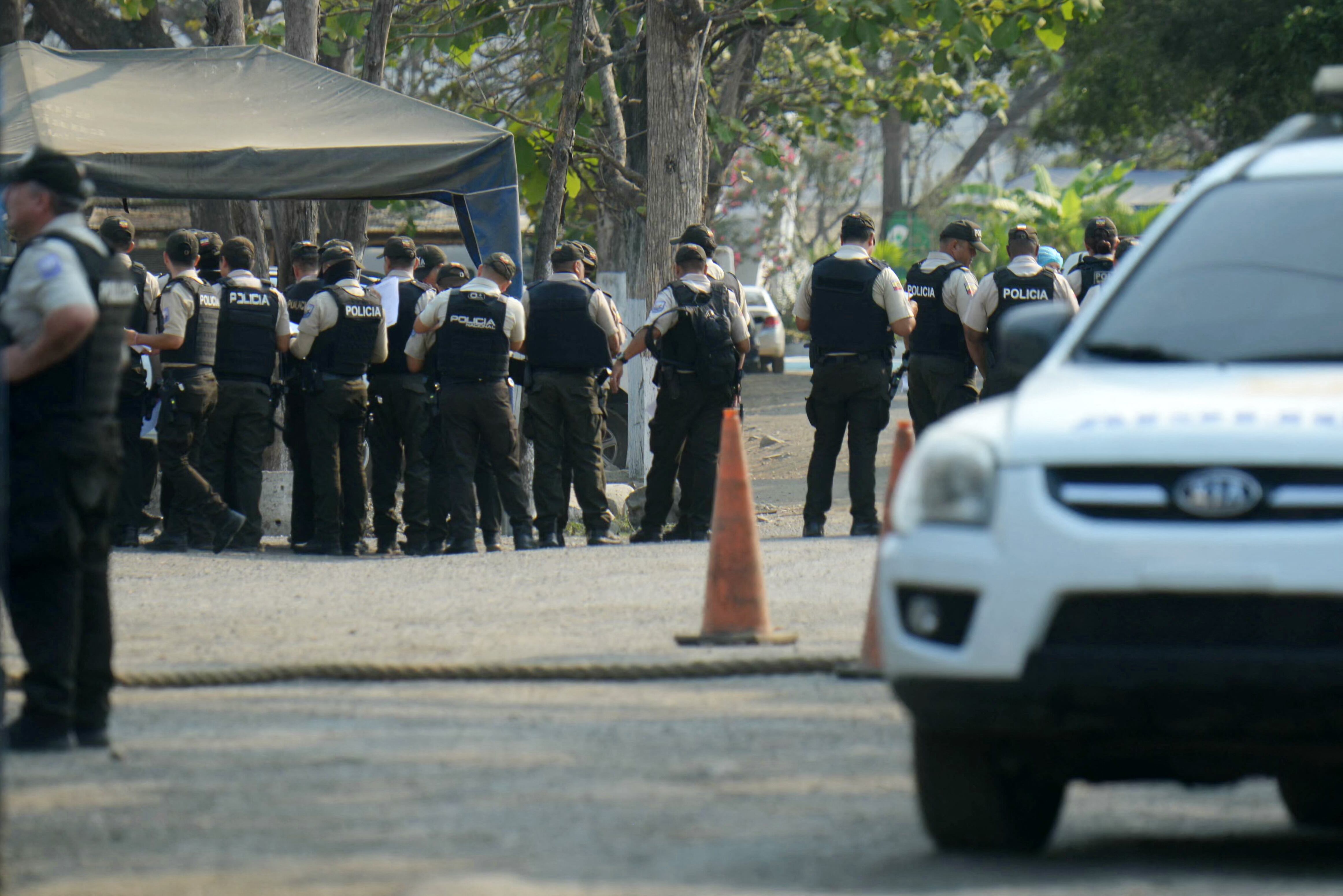 Imagen de referencia de policia en Carcel de Ecuador. FOTO: GERARDO MENOSCAL/AFP via Getty Images)