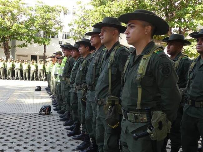 La Policía Metropolitana de Santa Marta, en cabeza del coronel Gustavo Berdugo Garavito, ha dispuesto de un total de mil uniformados de las diferentes especialidades. Foto: MESAN