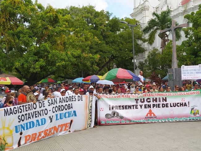 Magisterio de Córdoba se unirá a jornada de protesta. Foto: Wilson Alvarado (referencia).
