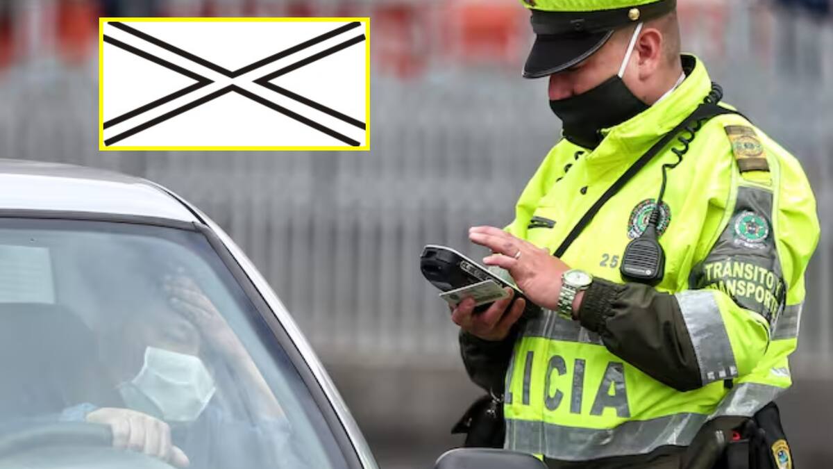 Qué significa la señal de tránsito blanca con una X en el centro: Así se usa en la vía