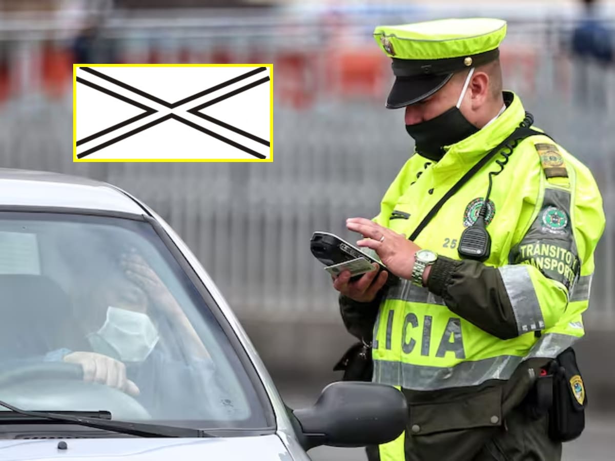Qué significa la señal de tránsito blanca con una X en el centro: Así se usa en la vía