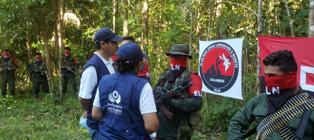 Liberación de rehenes en el departamento de Arauca.  Foto: Defensoría del Pueblo