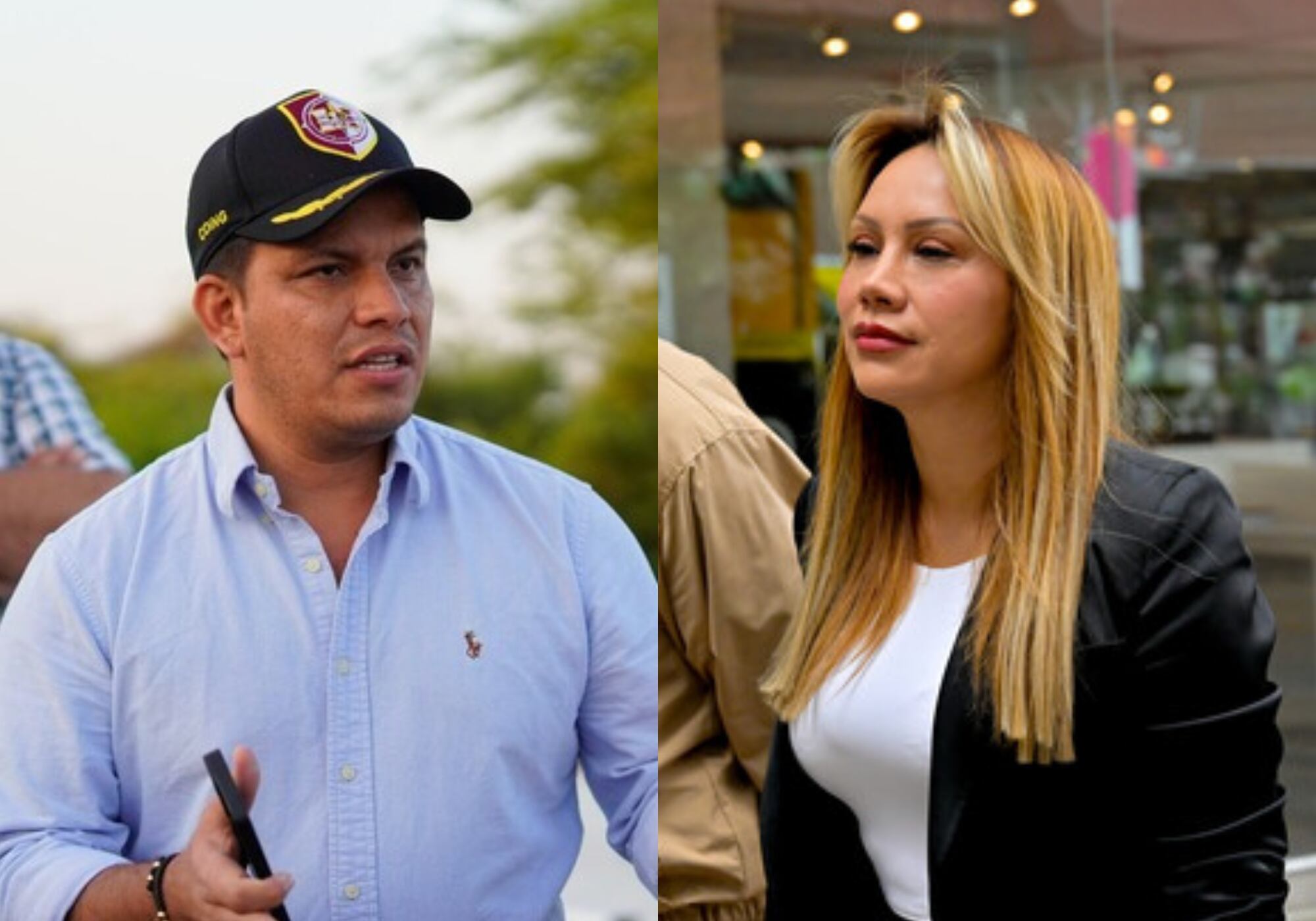 Sneyder Pinilla y Sandra Ortiz. Foto: UNGRD / (Colprensa - Lina Gasca)