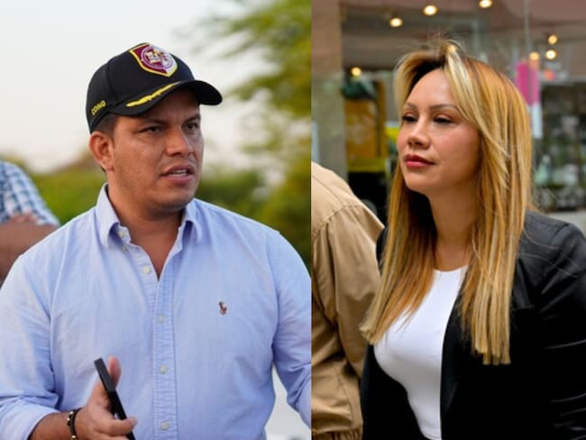 Sneyder Pinilla y Sandra Ortiz. Foto: UNGRD / (Colprensa - Lina Gasca)